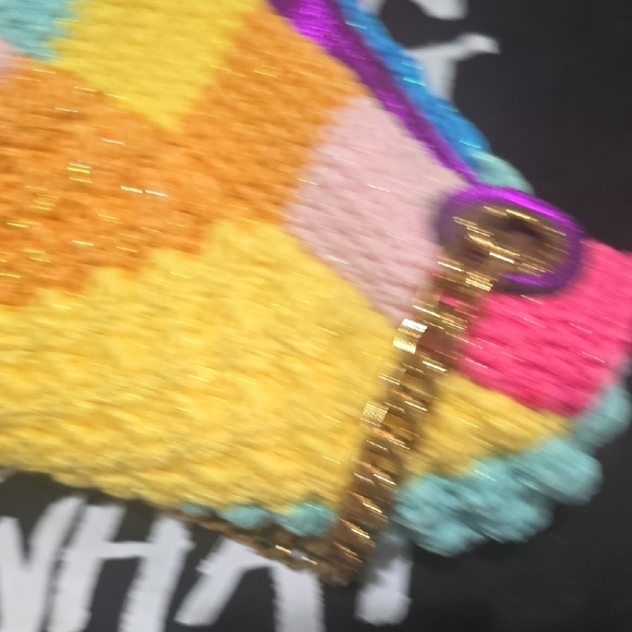 Kurt Geiger Multicolor Crochet Chain-Handle Shoulder Bag - Picture 6 of 8